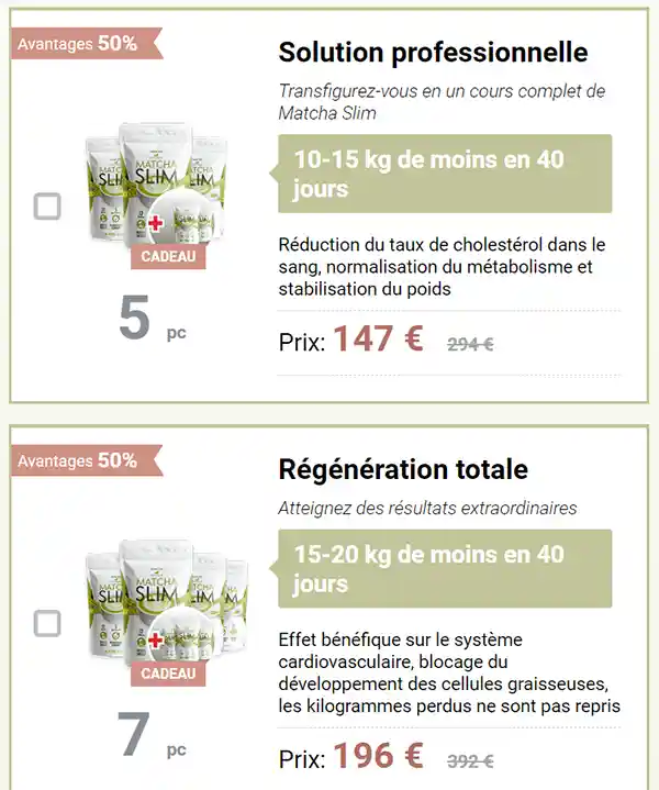 matcha slim avis négatif marketing abusif