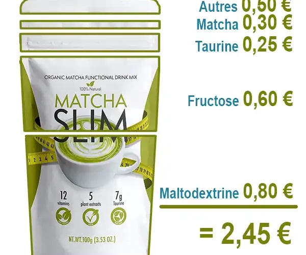 matcha slim ingrédients prix